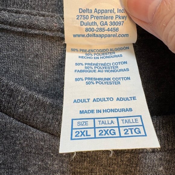 Grinch Resting Face Graphic T-Shirt 2XL Delta Pro Weight Gray - Picture 3 of 7